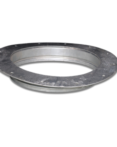 Flanged ring dia 565/400 galv for Trevira-silo